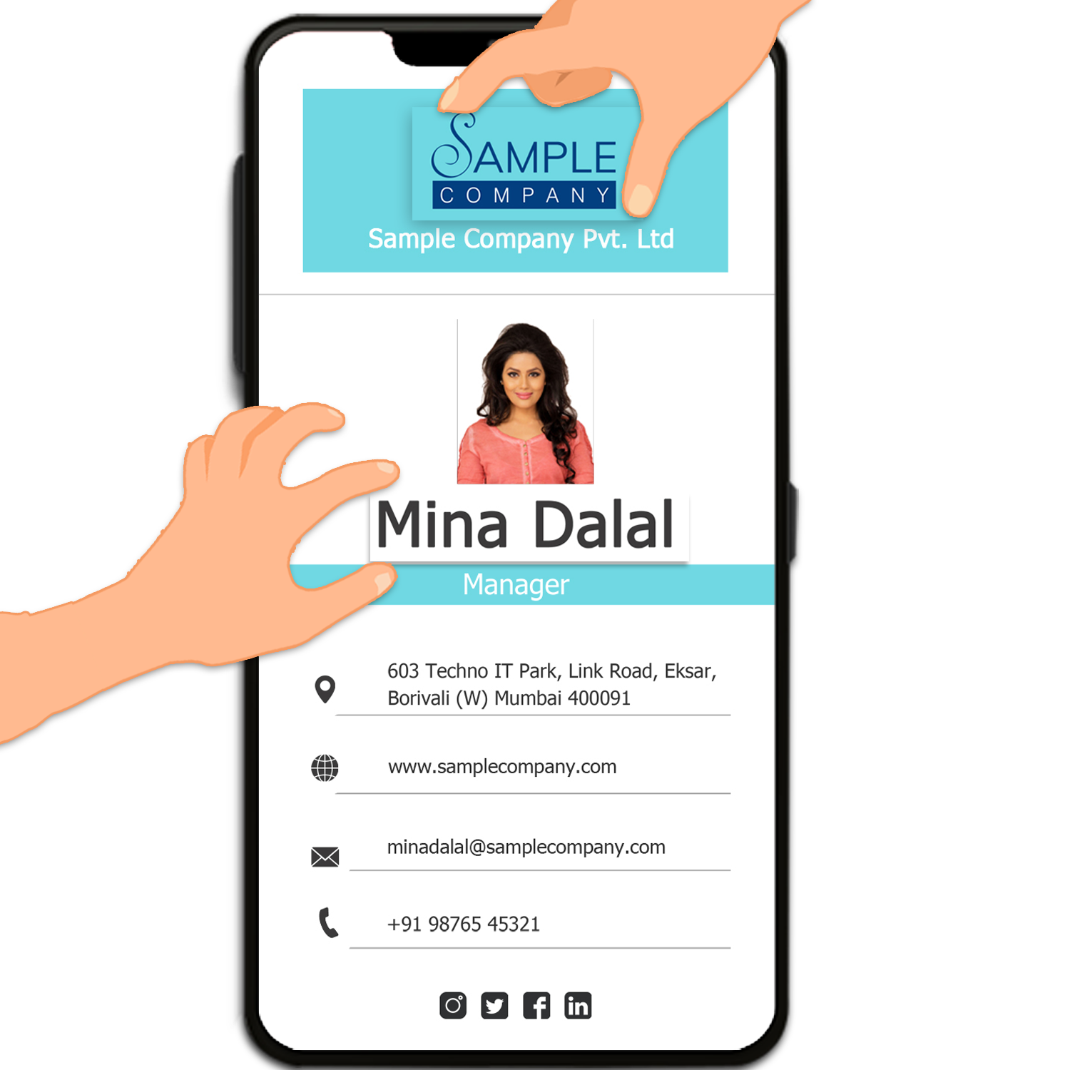 Personalizable Business Cards by VistaShopee App